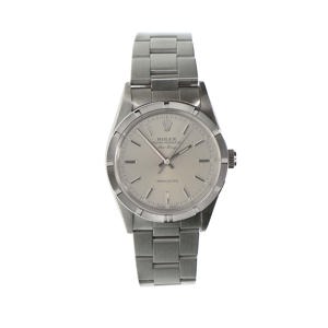 ROLEX, Air-King, Ref: 14010, Automatic, 34 mm, Women's, Stainless steel, Silver dial